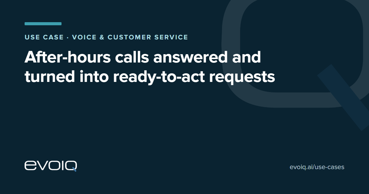 AI voice agent for service booking: after-hours calls turned into ready-to-act requests